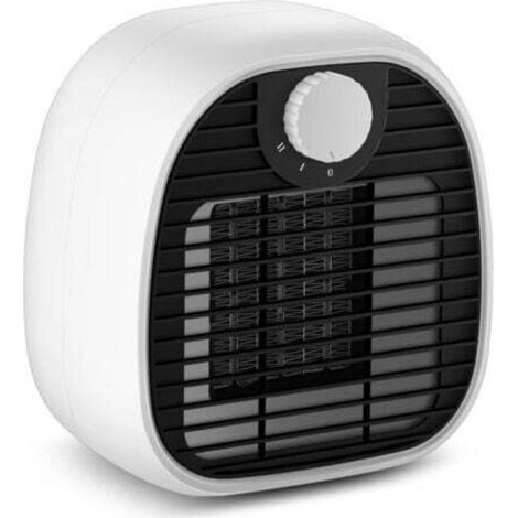 White Fan Heater, Wall-Mounted Bathroom Heater, Adjustable Power, Open Window Detector
