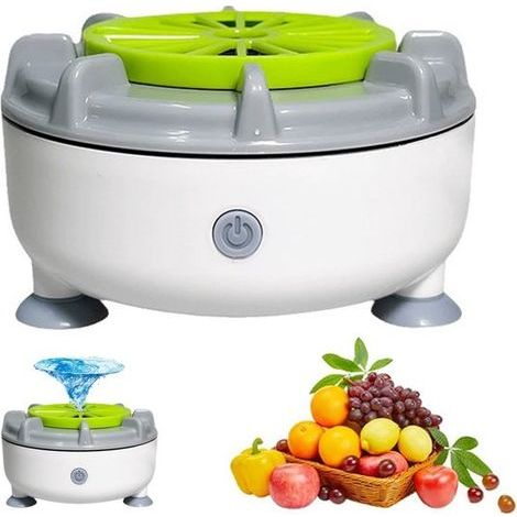 Longziming - Nettoyeur de légumes à ultrasons - Laveuse de fruits à ultrasons - Appareil de nettoyage portable - Nettoyage ultrasonique en profondeur - Technologie à courants de Foucault hydrauliques (1/5)