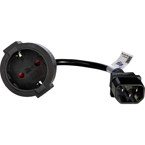 Akyga AK-PC-10A USV-Adapter 3-polig IEC C14 CEE 7/4 Schuko 15 cm