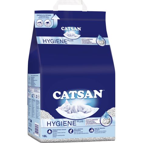 Catsan Hygiene Plus Katzenstreu 18 L Katzentoilette & Katzenklo-Zubehör