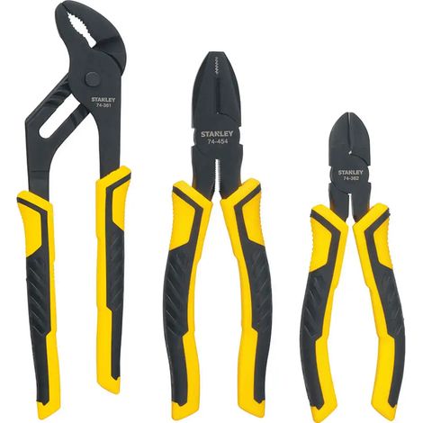 STANLEY DYNA GRIP SET SET OF 3 PLIERS