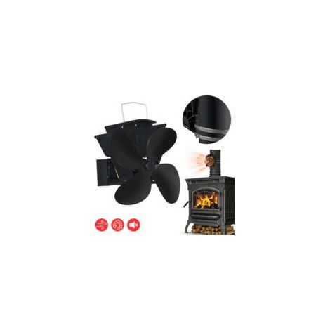 Hanging Stove Fan, Fireplace Fan Heated Stove Fan with 4 Blades (1/5)