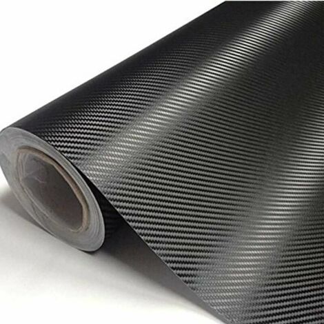 Film Autocollant Fibre de Carbone, 3D Film d'emballage Automobile en Fibre de Carbone Auto-adhésif Film de Protection de Seuil de Porte de Voiture (1/5)
