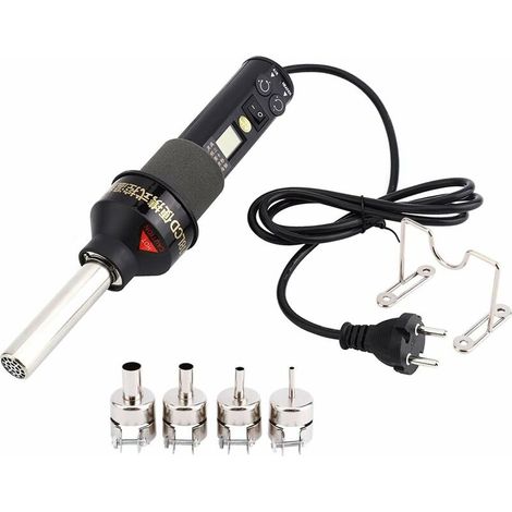 Stazione di saldatura dissaldante con pistola ad aria calda elettronica regolabile LCD da 220 V e 450 W per IC SMD BGA