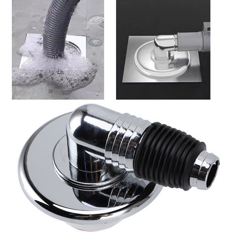 Couvercle de Drain Anti Odeur Anti Débordement ABS pour Machine à Laver - Accessoire de Salle de Bain avec Connecteur de Tube (1/5)