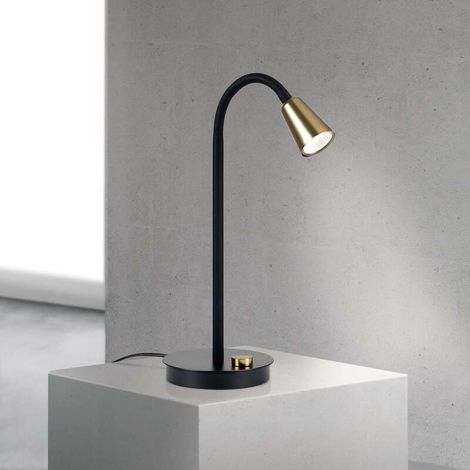 [NEUWERTIG] B-Ware Orion Tischleuchte Tischlampe Dotty Schwarz Gold Leuchte Beleuchtung Wohnzimmer (1/2)