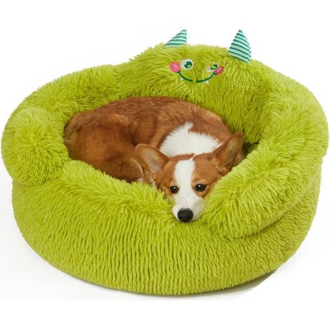 Panier souple pour chien, panier orthopédique grande taille (69 x 69 x 36 cm), panier lavable, panier en carton, vert (1/5)