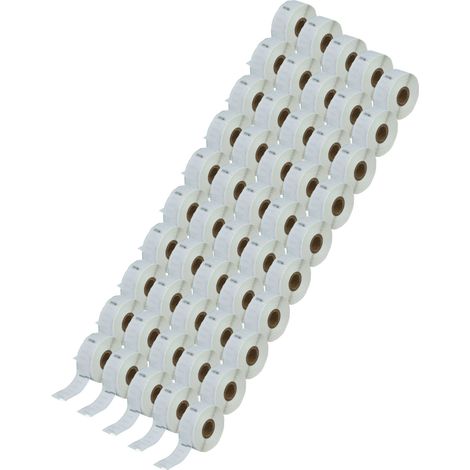 vhbw 50x Label Roll 25mm x 54mm (500 Label) Replacement for Dymo 11352 for Label Maker White (1/4)