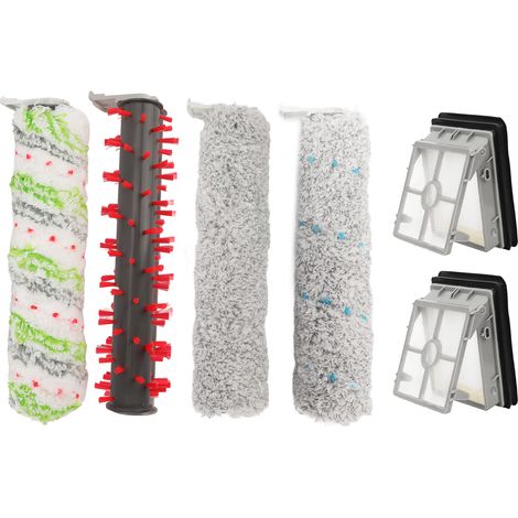 Kit de rechange pour Bissell X7 3350F 2832Z 2955Z (4e génération) : 2 filtres + 1 brosse multi-usages + 1 brosse anti-poils + 1 brosse parquet + 1 brosse tapis (1/5)
