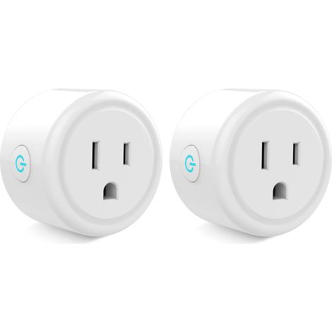 Prise connectée compatible avec la commande vocale, mini prise Wi-Fi avec minuterie et contrôle à distance, sans hub requis (1/5)
