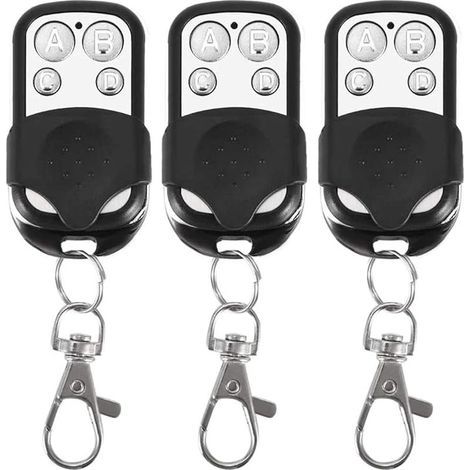 INHHUB Lot de 3 télécommandes universelles, à Code Fixe, avec fréquence de 433,92 MHz, pour Portail Automatique (1/5)