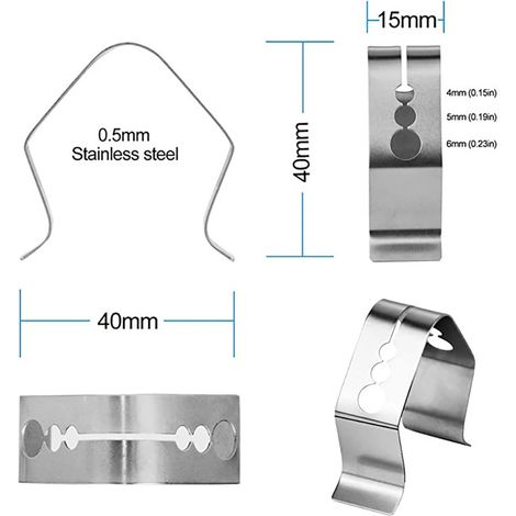 4 Pièces Supports de Thermomètre à Viande avec 3 Trous pour Gril et Barbecue (1/5)