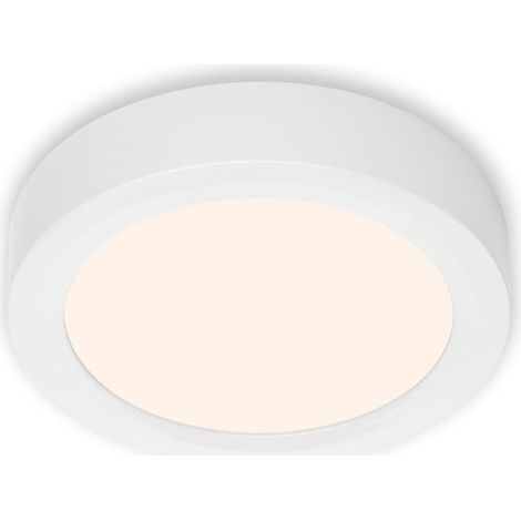 LED Aufbauleuchte Aufbaulampe IP20 12 W weiß Metall-Kunststoff Ø 17 cm Briloner