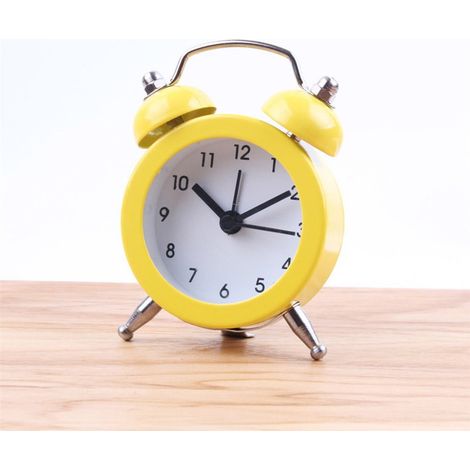 MINKUROW Mini Sveglia Classica Con Doppia Suoneria, Movimento Al Quarzo, Orologio Analogico Sul Comodino (1/5)