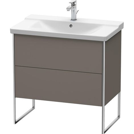 Meuble sous-vasque XSQUARE 805x810x473mm flanelle gris satin