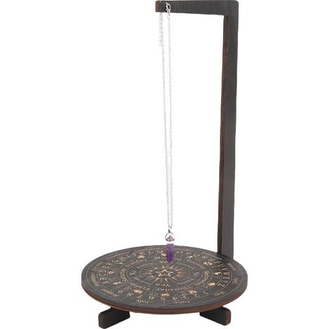 Porte-Pendule Cristal Support Vitrine Bijoux Raffiné Étagère MDF 22x31.6cm Salon Méditation Autel Lot 5 Pièces (1/5)