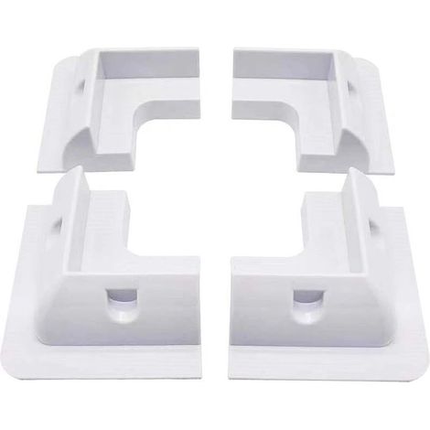 Lot de 4 supports de montage pour panneau solaire - Sans perçage - Résistant aux UV - Largement utilisés sur les toits de camping-car, bateaux, caravanes, camping-cars (1/5)