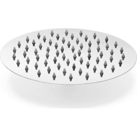 Pommeau de douche rond pomme jet de pluie tête de douche 25 cm acier inoxydable