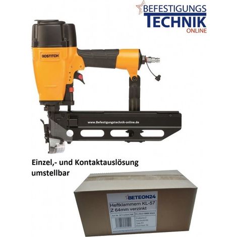 Klammergerät S5765-6-E 32-65mm + Klammern Prebena Z Haubold KG 700 Bostitch S5"-"EN14282HV