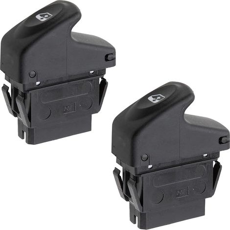 Lot de 2 boutons de commande de rétroviseur Lève-Vitre pour Kangoo Megane Clio II 7700838100 (1/5)