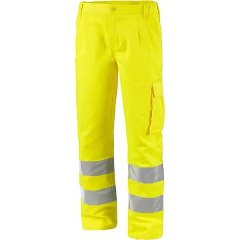 PANT. A.V.POL/COT GIALLO C/TASCA