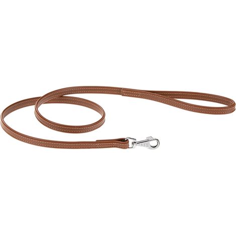 Ferplast VOGUE G Guinzaglio in pelle per cani. Variante 15/120 - Misure: 15 mm x L 120 cm - Marrone