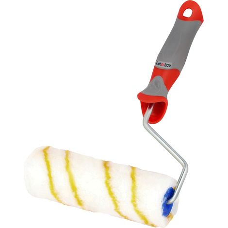Rouleau À Peinture Fil D’Or 160 mm avec Poignée en Caoutchouc Rouleau pour Peindre Brosse pour L'application De Peintures De Vernis De Résine pour La Rénovation (1/5)