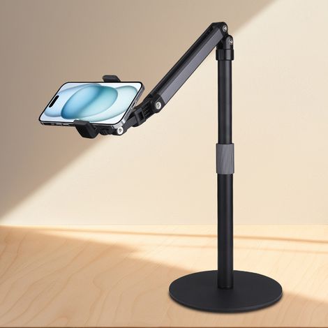 Handyhalterung für Videos, Tischhalterung, 360° verstellbar, stabiler Standfuß, kompatibel mit (1/4)