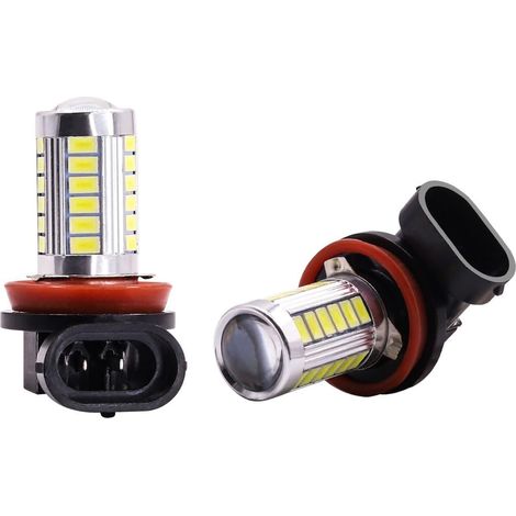 Lot de 6 Ampoules LED H11 / H8 33-SMD 5630Antibrouillard 10-30V pour Voiture et Moto (1/5)