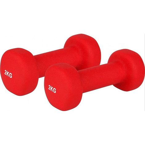 Haltères en néoprène V3TEC 2 x 2,0 kg rouges 2X2,0