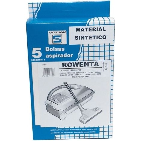 Sac aspirateur synthétique ROWENTA ROWENTA multimarques 5 unités ZR200720, RO6327, RO6383
