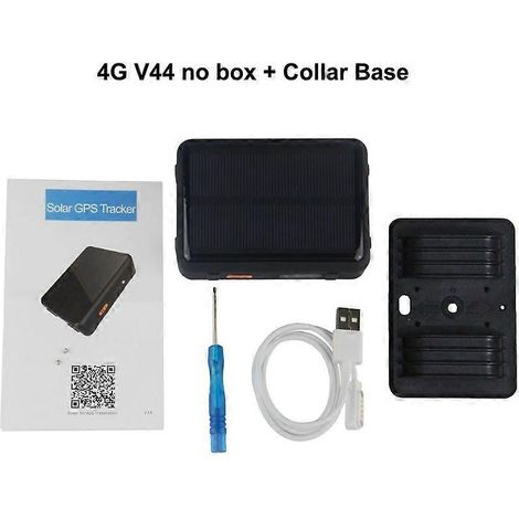 Traceur GPS 2G/4G pour moutons, vaches, bovins et chevaux, alimentation solaire, aimant puissant, localisateur GPS, batterie 9000 mAh, longue autonomie en veille, V34/V444g, pack de 3 (1/4)