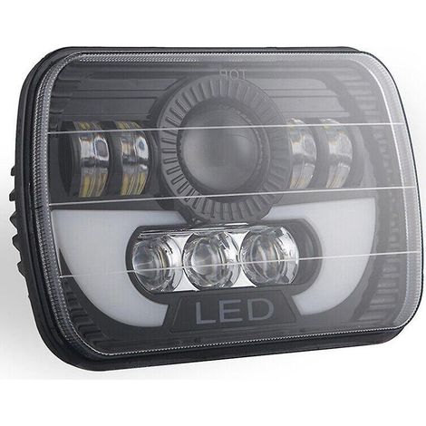 Phare LED universel pour voiture, feux de route/croisement, éclairage de conduite pour camion (1/5)