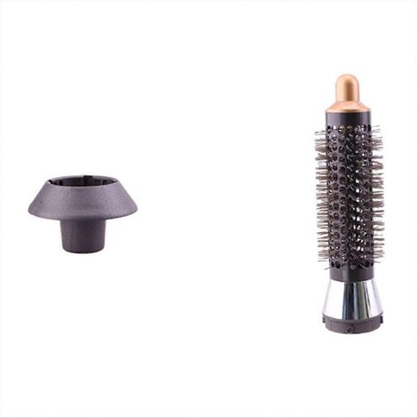 20 mm zylindrischer Kamm für Haartrockner mit Haube, goldfarben (1/5)