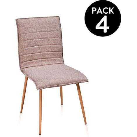 Pack 4 sillas de comedor Jules Tex Cambria 53cm (ancho) x 87cm (alto) (1/5)
