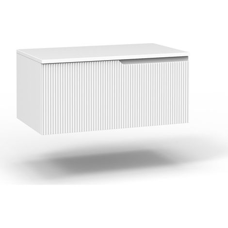 Base con top 1 cestone ZIP bianco opaco (1/2)
