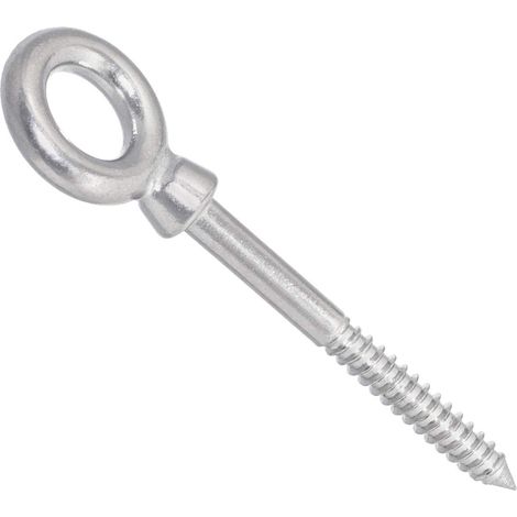 Augenschraube (Holzgewinde) Ø 10 mm Edelstahl AISI 316 (V4A) (1/2)
