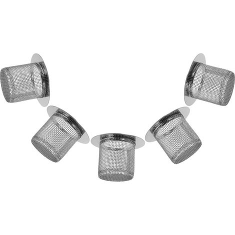 Lot de 5 filtres de vidange en acier inoxydable pour évier