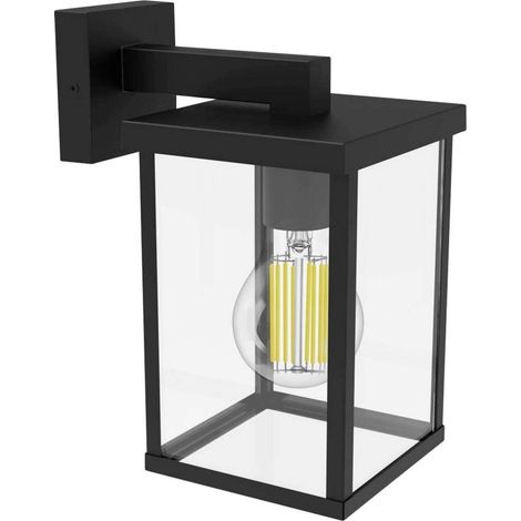Philips Bellini Aplique da parete da esterno (Nero) - Quadrato Attacco E27 (1/4)