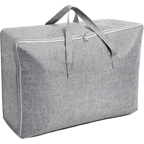 Grand Sac de Rangement 105L, Rangement Sous Lit Pliable Closet Organizer Sac de Rangement pour Couette Imperméable avec Poignées Renforcées pour Édredons Couvertures Oreillers Vestes