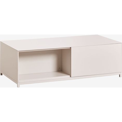 Table basse rectangulaire 120x60 cm en MDF Kivora SKLUM Blanc Gardenia
