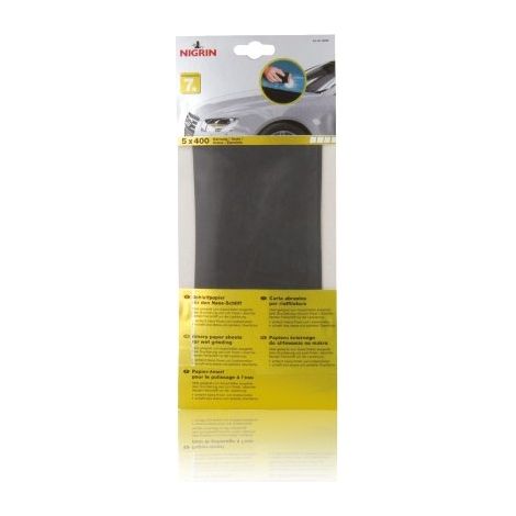 NIGRIN 20702 PAPIER ABRASIF POUR PONÇAGE HUMIDE
