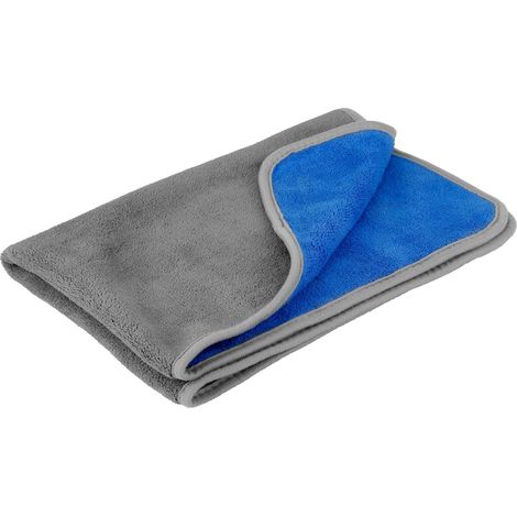 Premium Quality, panno in microfibra double-face - 50x70 cm - Grigio/Blu