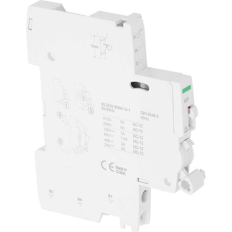 Contact d'alarme pour disjoncteurs, compatible avec Schneider IC65 AC240V/AC415V/DC130V/DC60V/DC48V/DC24V