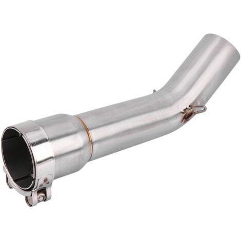 QORVA- Tuyau d'échappement, alésage 51 mm / 2.01iin du tuyau moyen Longueur de résistance de rouille 32 cm / 12,6 pouces pour le remplacement de la voiture FZ1-N 2006-2015