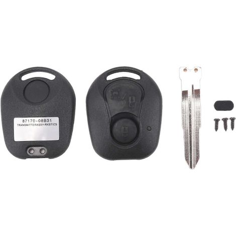 Coque de clé télécommande à 2 boutons pour Ssangyong Actyon Kyron Rexton, lame non taillée, boîtier de remplacement, A (1/5)