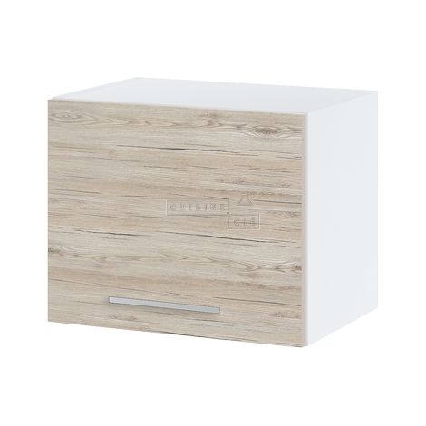 Meuble haut SLIM de cuisine Bellissi Noyer blanchi 1 porte relevable, L 45 cm