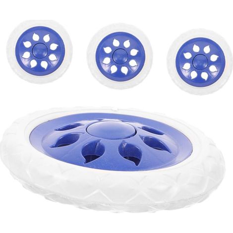 1 Jeu Roue De Secours Du Panier Roulette Manuelle Pour Fauteuil Roues De Rechange Pour Déambulateurs Remplacement Des Roues Du Caddie Blue 4 Pièces (1/5)