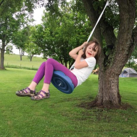 Balançoire disque en plastique jardin enfants siège balançoire planche suspendue avec corde balançoire disque enfants MNS (1/4)