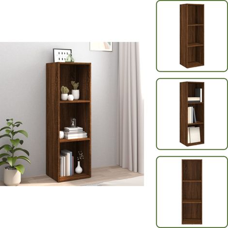Libreria marrone - vidaXL Libreria/Mobile TV Rovere Marrone 36x30x114cm Legno Multistrato - Scaffalatura